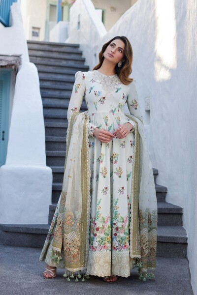 Faiza Saqlain Avelina Embroidered Lawn 3pc Suit Collection 2024