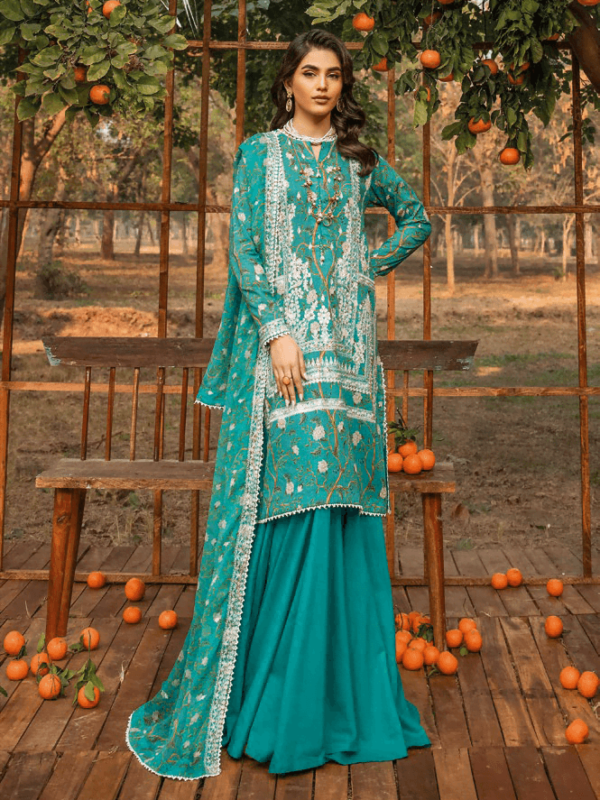 Gul Ahmed Bct-42004 Premium Embroidered Lawn Collection 2024