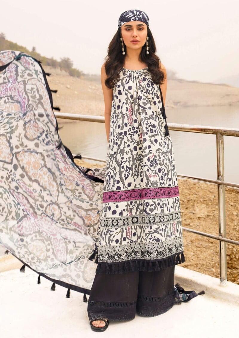 Asifa &Amp; Nabeel M 20 Begonia Fai Zaan Premium Lawn Collection