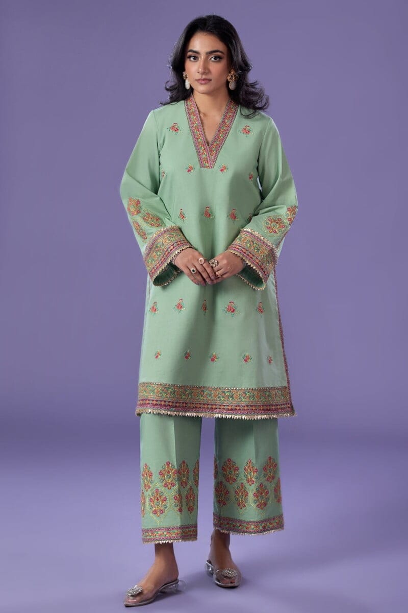 Charizma 3 Pc Embroidered Lawn Shirt With Organza Dupatta And Trouser Cnp 4 045