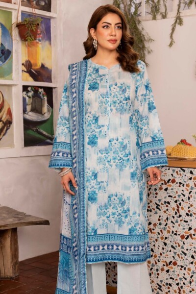 Gul Ahmed Bm-42024 Printed Lawn 3pc Suit Collection 2024