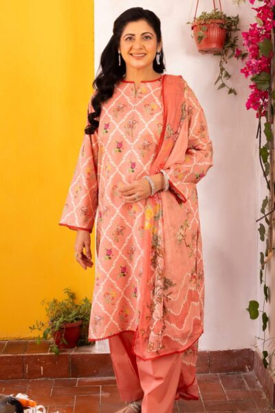 Gul Ahmed Bm-42025 Printed Lawn 3pc Suit Collection 2024