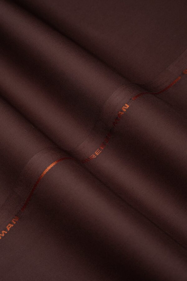 Bareeze Man Deep Mahoga Premium Latha Fabric Suit Collection 2024