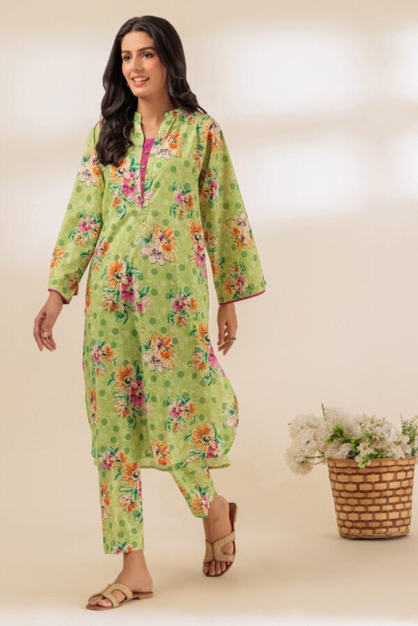 Bonanza Satrangi Green Cambric 2 Piece Bpa6242P01 Co Ord Sets