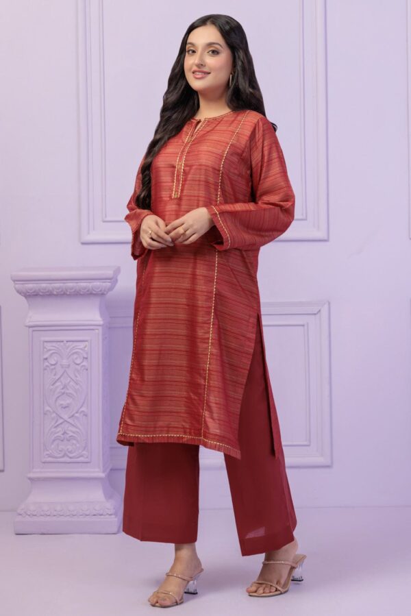 Bonanza Satrangi Red Mehsuri 2 Piece Bs2242P01 Co Ord Sets