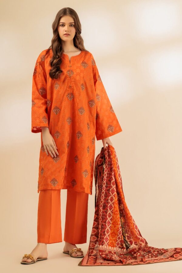 Bonanza Satrangi Orange Dyed 3 Piece Bs2243P05 Summer Collection 24