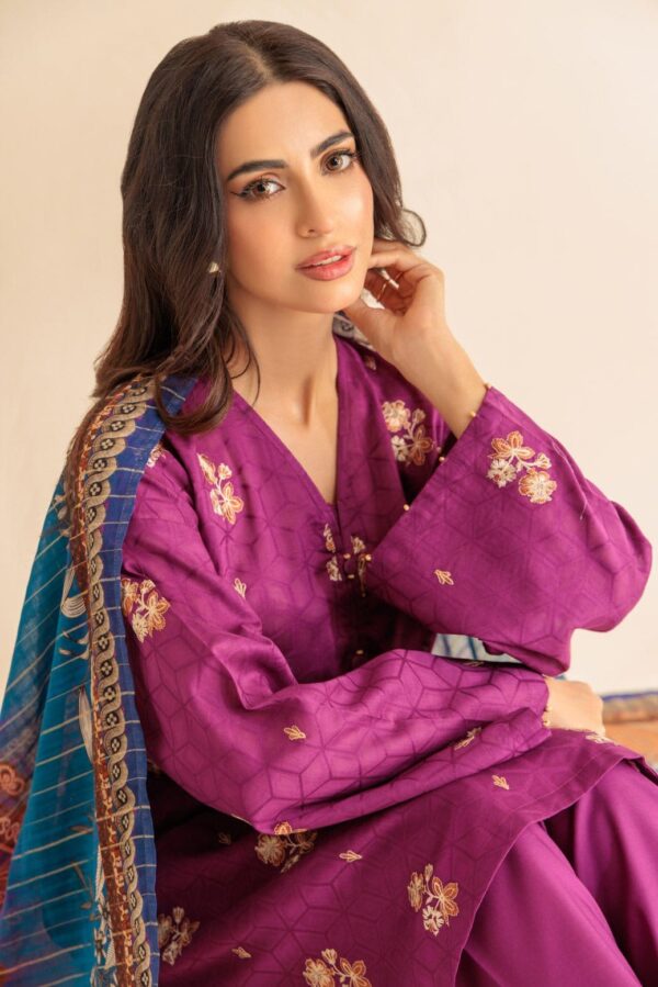 Bonanza Satrangi Purple Dyed 3 Piece Bs2243P10 Summer Collection 24