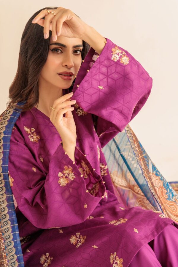 Bonanza Satrangi Purple Dyed 3 Piece Bs2243P10 Summer Collection 24