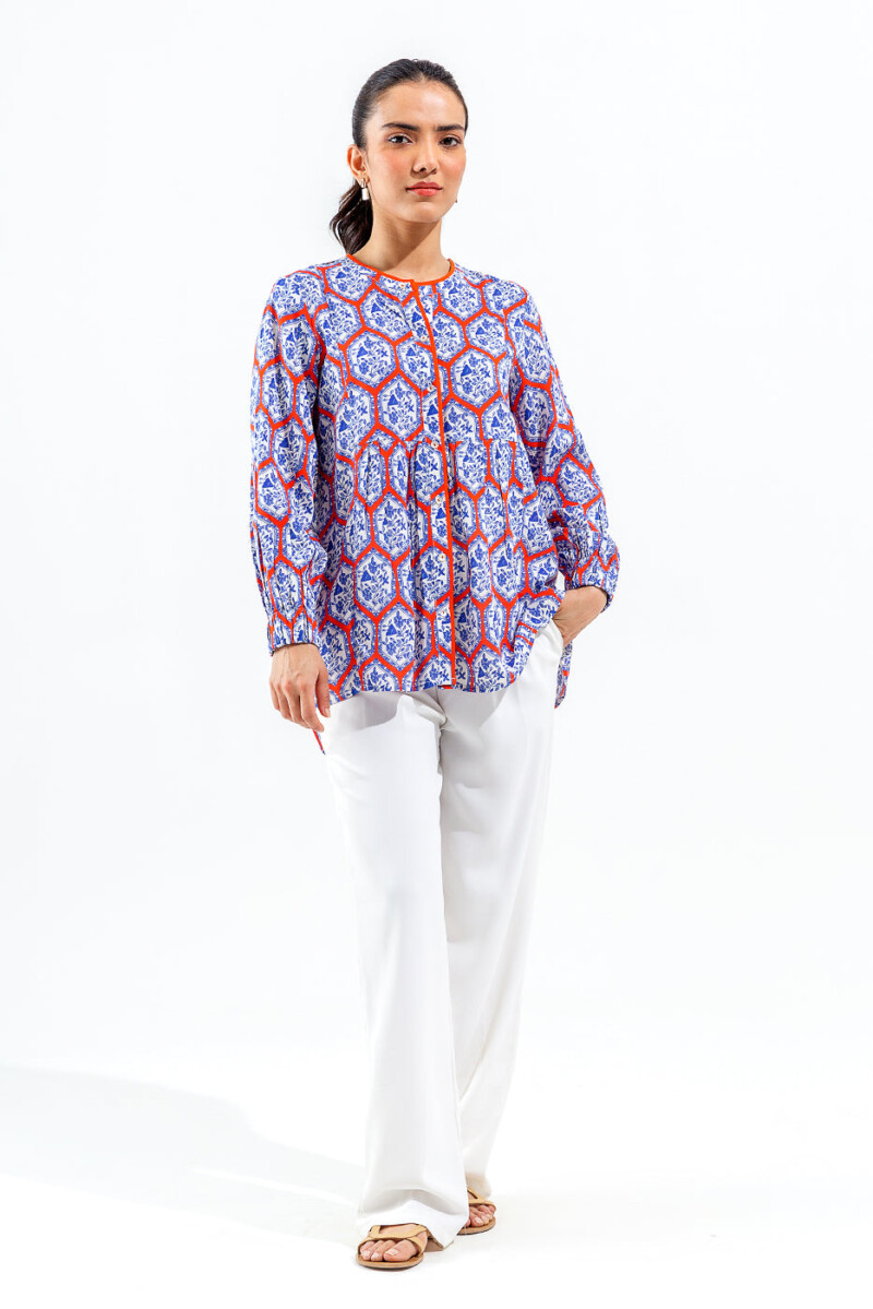 Beechtree Printed Fusion Top Pret