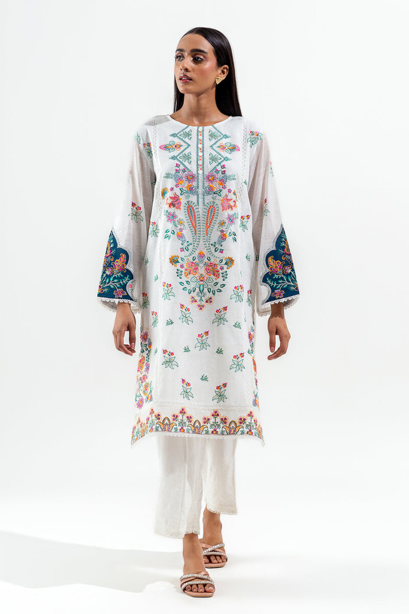 Beechtree Embroidered Multi Neps Shirt Luxury Pret