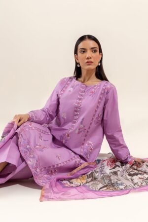 Beechtree 2 Piece Embroidered Lawn Suit Taffy Orchid Unstitched Summer