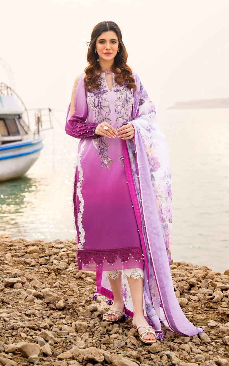 Asifa &Amp; Nabeel M 18 Calla Meraki Premium Lawn Collection