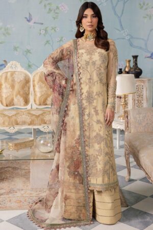 Iznik Chinon Cc-31 Alya Embroidered Net 3pc Suit Collection 2024