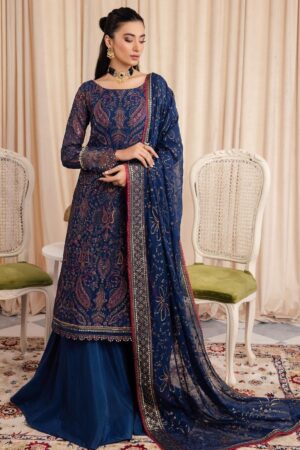 Iznik Chinon Cc-34 Ashah Embroidered Chiffon 3pc Suit Collection 2024