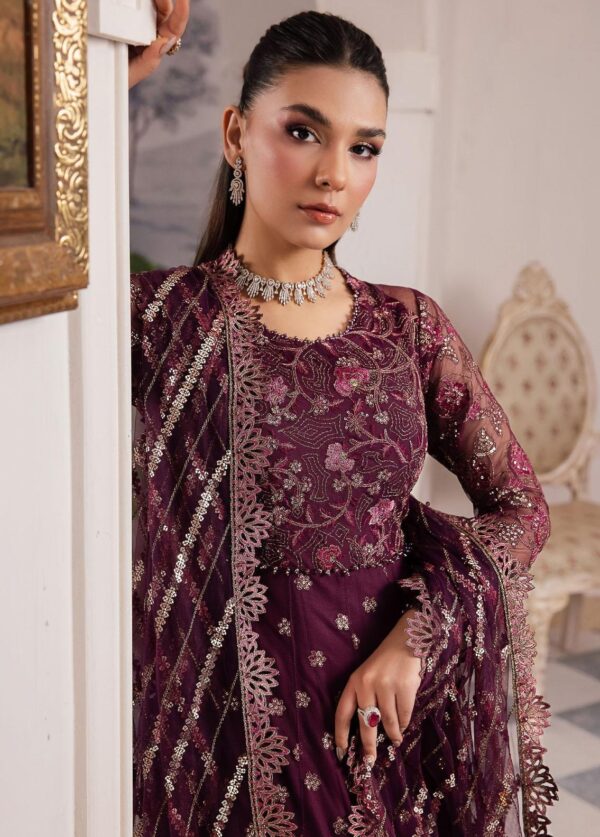 Iznik Chinon Cc-37 Aida Embroidered Net 3Pc Suit Collection 2024