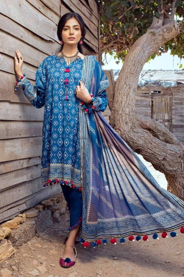 Gul Ahmed Cl-42003A Chunri Embroidered Lawn Collection 2024