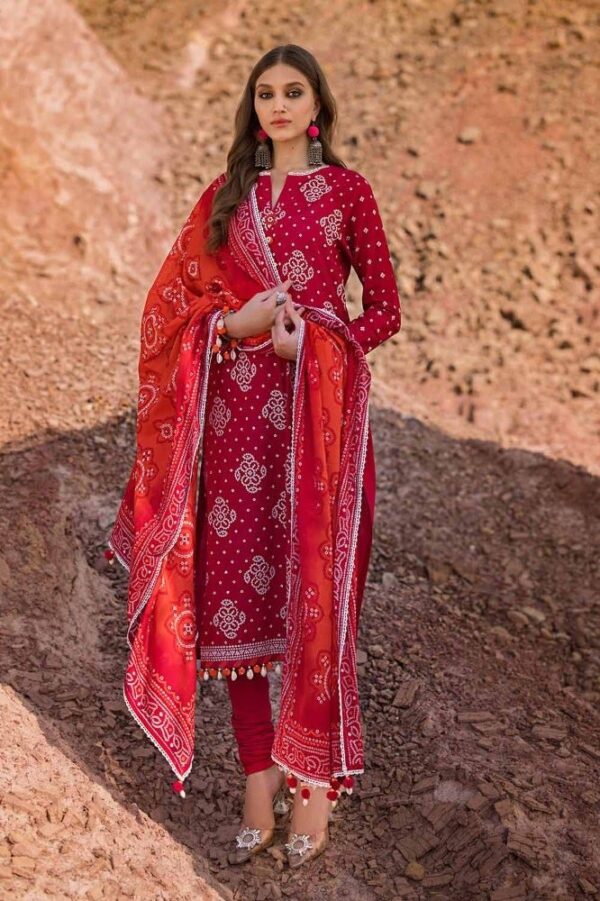 Gul Ahmed Cl-42006 Chunri Embroidered Lawn Collection 2024