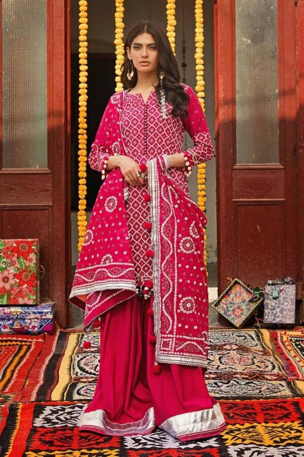 Gul Ahmed Cl-42008B Chunri Embroidered Lawn Collection 2024