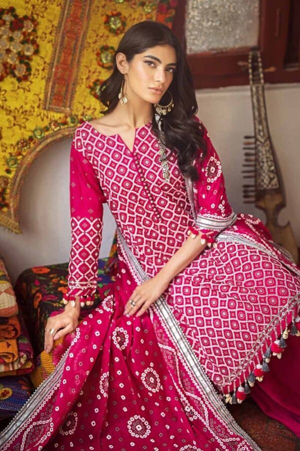 Gul Ahmed Cl-42008B Chunri Embroidered Lawn Collection 2024