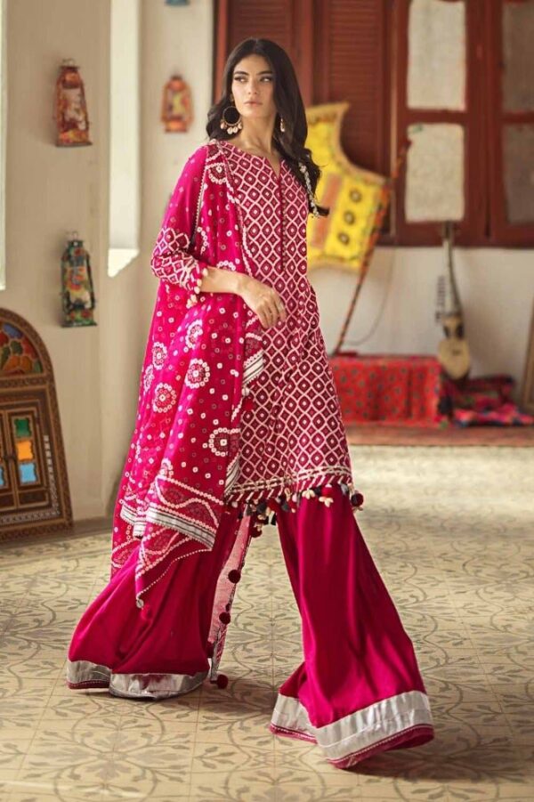 Gul Ahmed Cl-42008B Chunri Embroidered Lawn Collection 2024