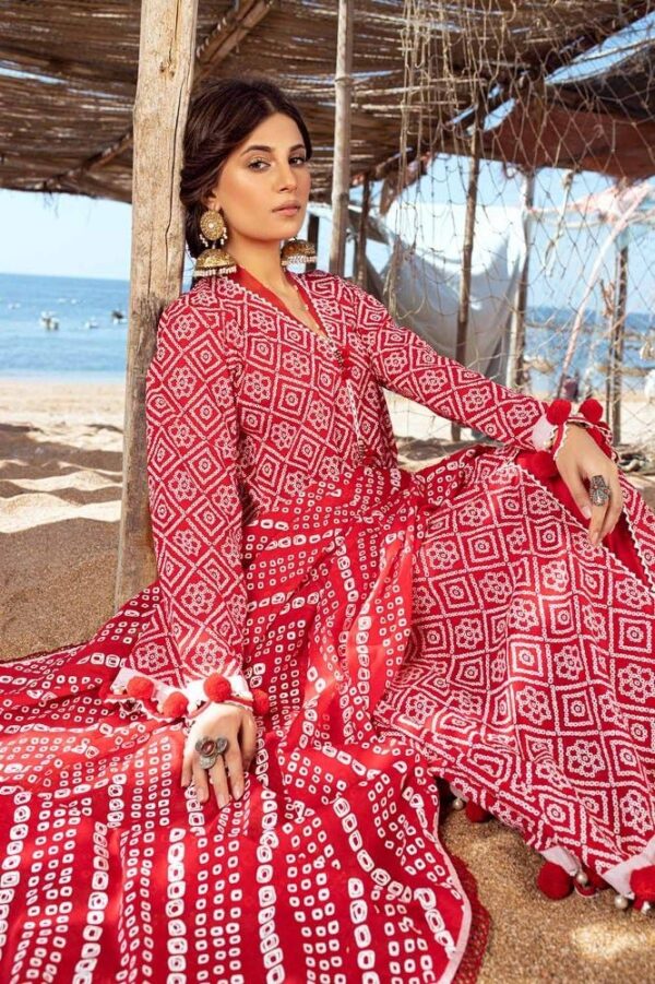 Gul Ahmed Cl-42010A Chunri Embroidered Lawn Collection 2024