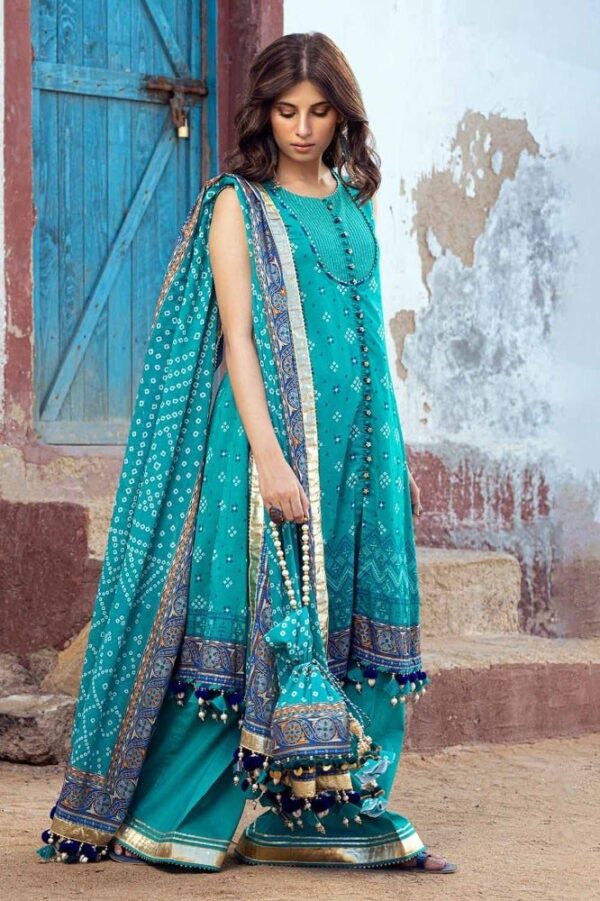 Gul Ahmed Cl-42013A Chunri Embroidered Lawn Collection 2024