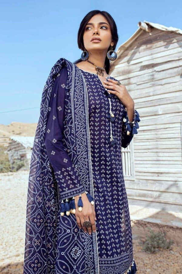 Gul Ahmed Cl-42017A Chunri Embroidered Lawn Collection 2024