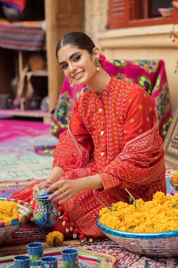 Gul Ahmed Cl-42017B Chunri Embroidered Lawn Collection 2024