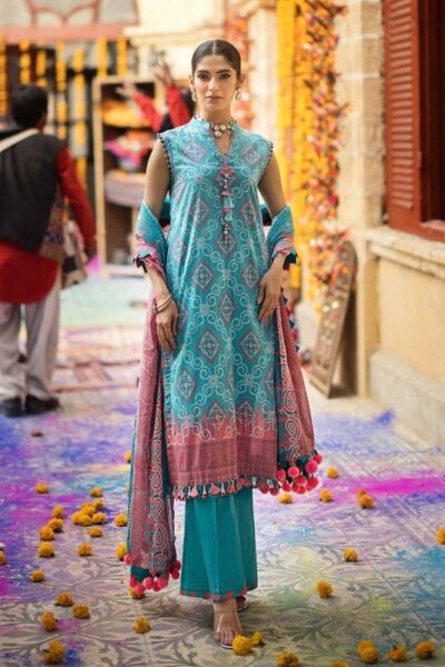 Gul Ahmed Cl-42018b Chunri Embroidered Lawn Collection 2024