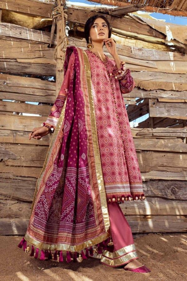 Gul Ahmed Cl-42032A Chunri Embroidered Lawn Collection 2024