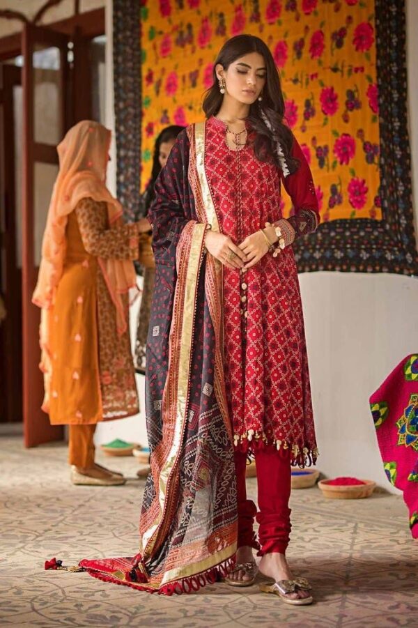 Gul Ahmed Cl-42032B Chunri Embroidered Lawn Collection 2024