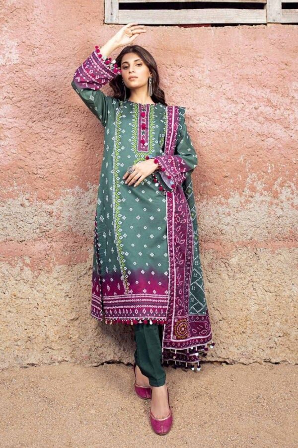 Gul Ahmed Cl-42034A Chunri Embroidered Lawn Collection 2024