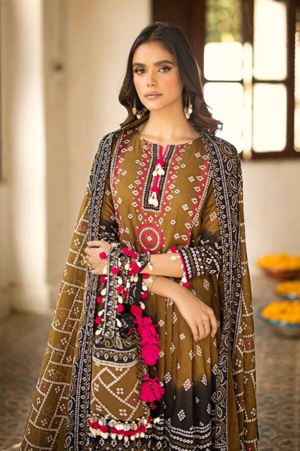 Gul Ahmed Cl-42034B Chunri Embroidered Lawn Collection 2024