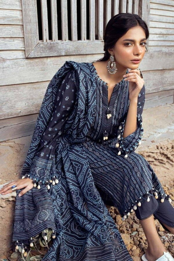 Gul Ahmed Cl-42035A Chunri Embroidered Lawn Collection 2024