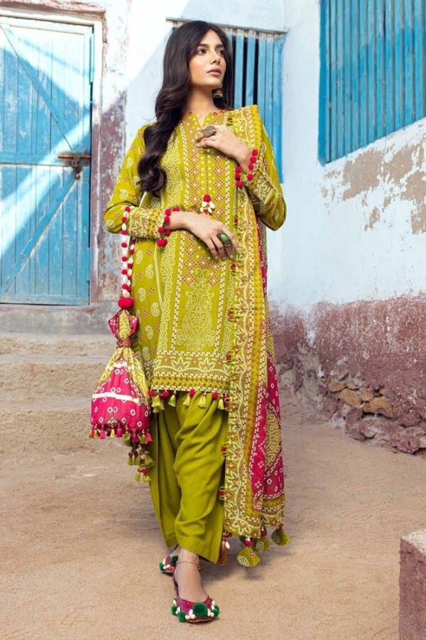 Gul Ahmed Cl-42036A Chunri Embroidered Lawn Collection 2024