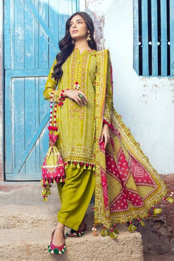 Gul Ahmed Cl-42036A Chunri Embroidered Lawn Collection 2024