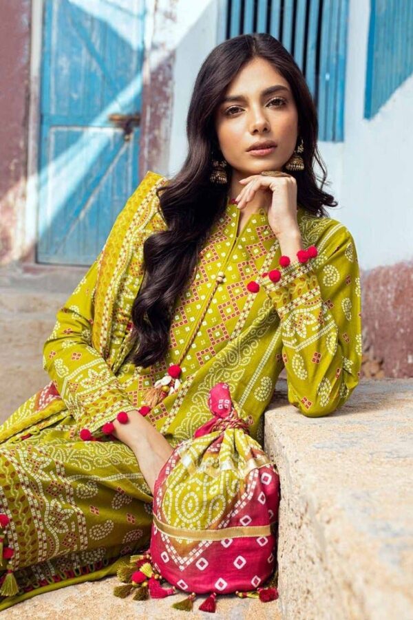 Gul Ahmed Cl-42036A Chunri Embroidered Lawn Collection 2024