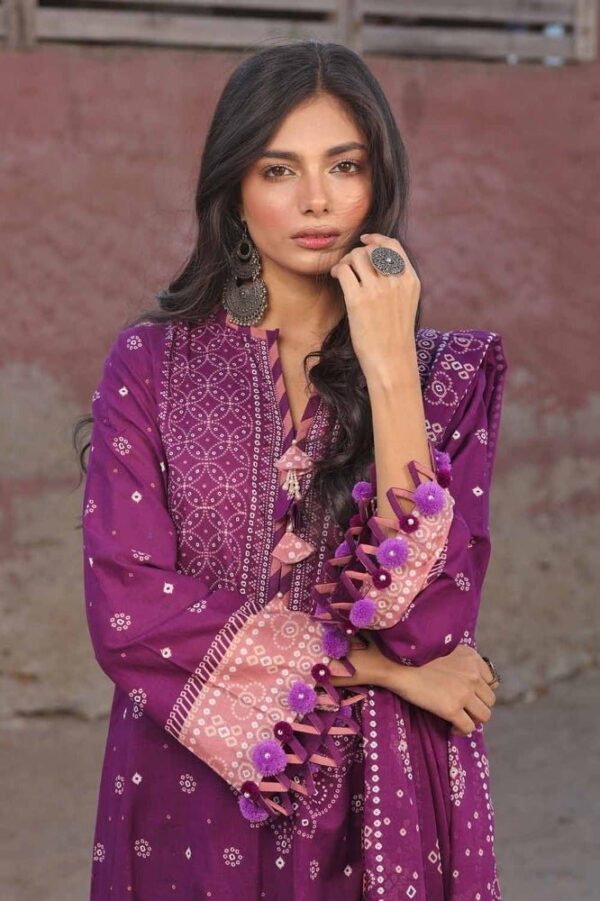 Gul Ahmed Cl-42037A Chunri Embroidered Lawn Collection 2024