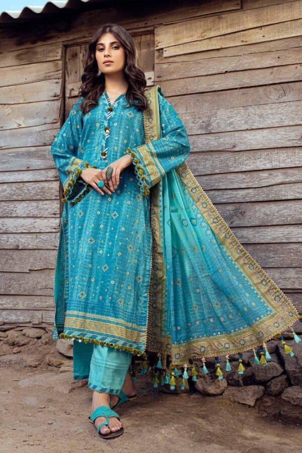 Gul Ahmed Cl-42042A Chunri Embroidered Lawn Collection 2024