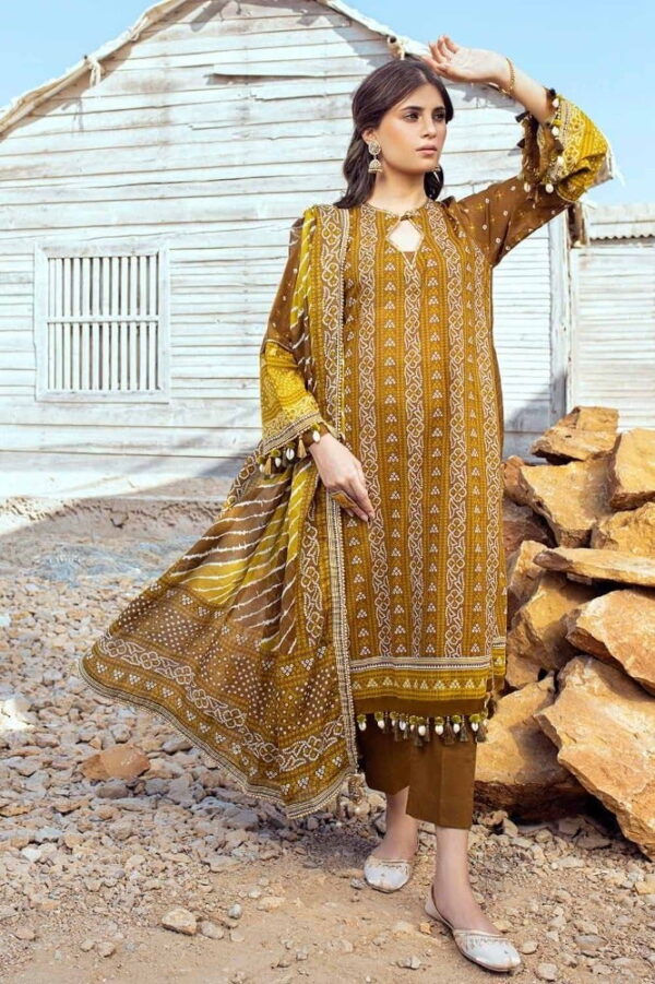 Gul Ahmed Cl-42051A Chunri Embroidered Lawn Collection 2024