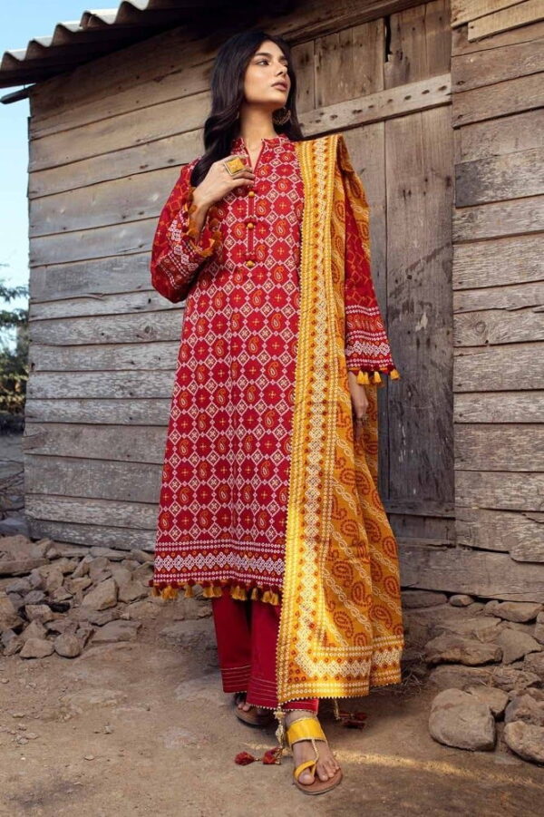 Gul Ahmed Cl-42061A Chunri Embroidered Lawn Collection 2024