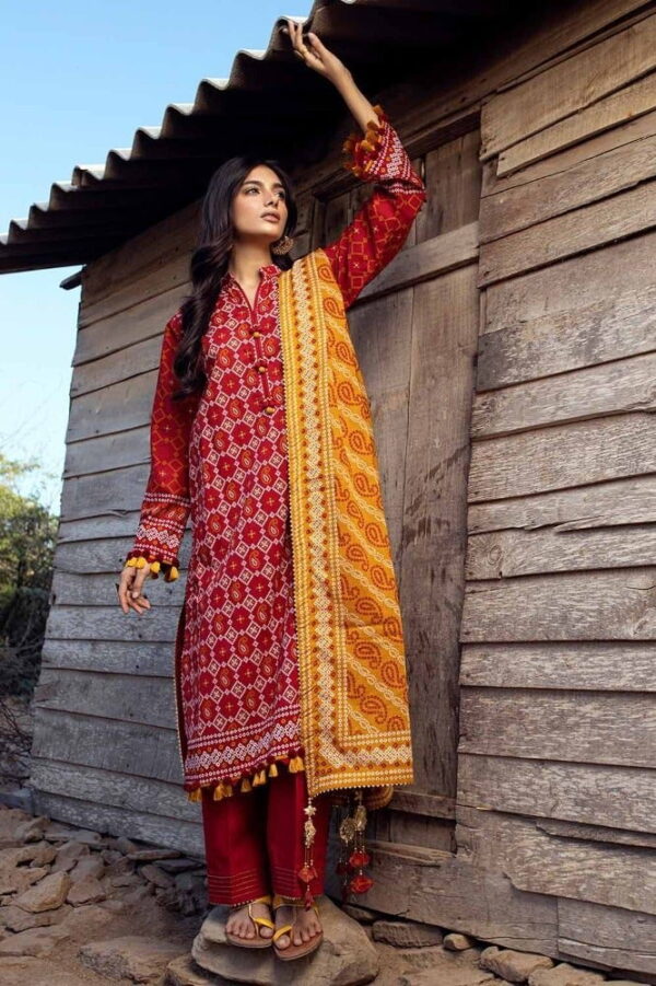 Gul Ahmed Cl-42061A Chunri Embroidered Lawn Collection 2024