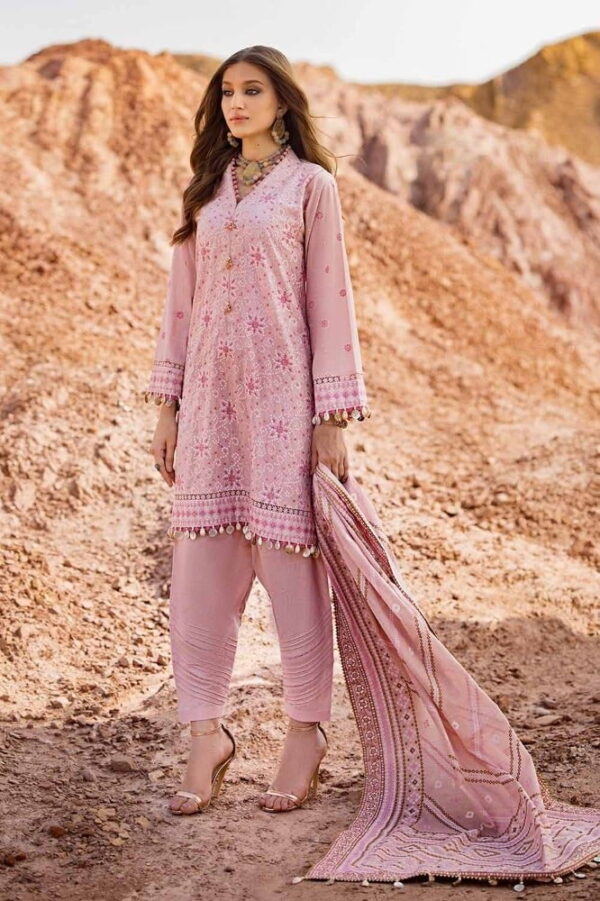 Gul Ahmed Cl-42197 Chunri Embroidered Lawn Collection 2024