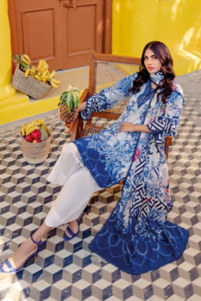 Gul Ahmed Cl-42021a Essential Printed Lawn Collection 2024