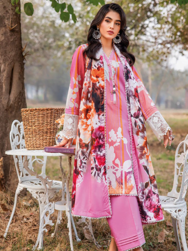 Gul Ahmed Cl-42027 Essential Embroidered Lawn Collection 2024