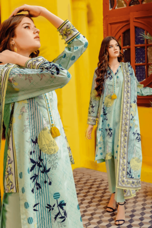 Gul Ahmed Cl-42065a Essential Printed Lawn Collection 2024