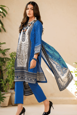 Gul Ahmed Cl-42091 Essential Embroidered Lawn Collection 2024