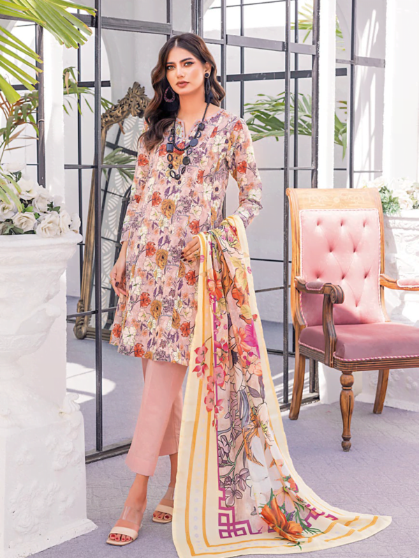 Gul Ahmed Cl-42100A Essential Printed Lawn Collection 2024