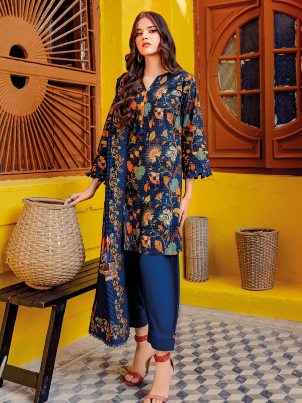 Gul Ahmed Cl-42101A Essential Printed Lawn Collection 2024