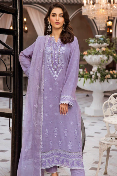 Gul Ahmed Cn-42001 Premium Embroidered Jacquard Collection 2024